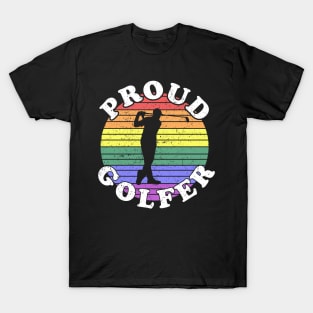 Retro LGBT Proud Golfer T-Shirt